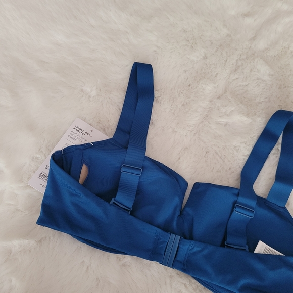 🪁ATHLETA SQUARE NECK V BRA CUP BIKINI TOP SIZE 36B/36C - Picture 4 of 6